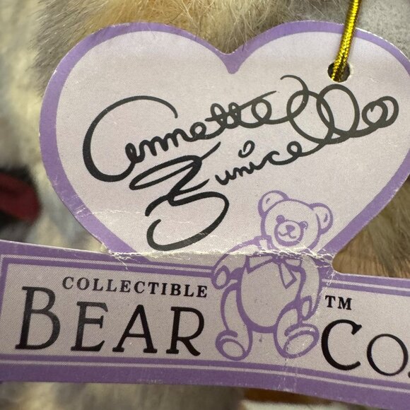 Annette Funicello Collectible Bear Co Plush Teddy Purple Nightcap 15 Jointed VTG - Picture 4 of 12